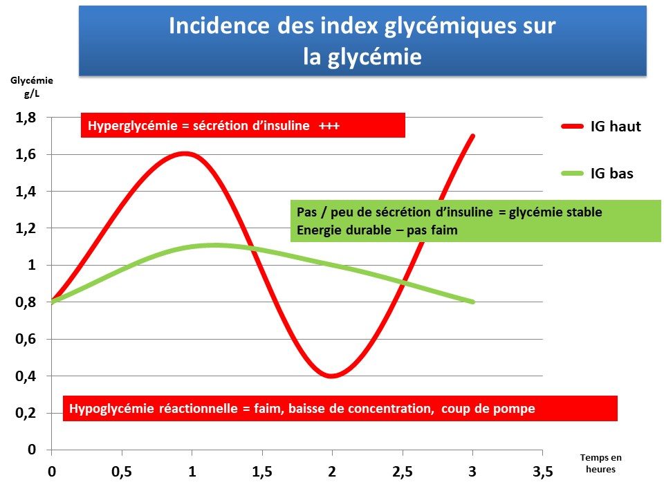 index glycemiques sur la glycémie